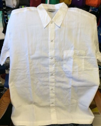 Chef King Economy Kitchen Shirt 02-550 Restaurant Snap  Button Uniform XL NWT