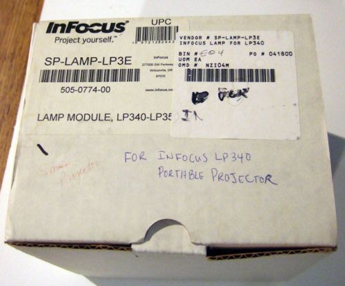 NEW InFocus SP-LAMP-LP3E Replacement Bulb for InFocus LP340 / LP350, OEM, NIB