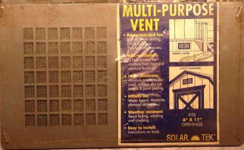 3: Solar-tek multi-purpose vent fits 6&#034;x11&#034; openings Ventilation Lot