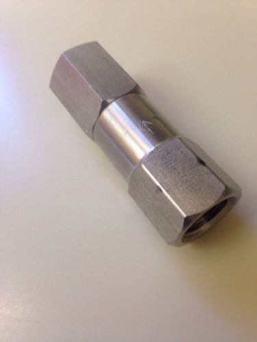 1/4&#034; inline check valve 5000 psi 4gpm  fxf npt stainless steel j.e.adams for sale