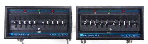 Lot of 2 Newport Electronics Panel Meter 872