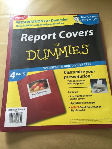 Report Covers For Dummies