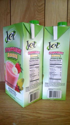 Jet tea smoothie Mix  Strawberry Banana 64oz containers