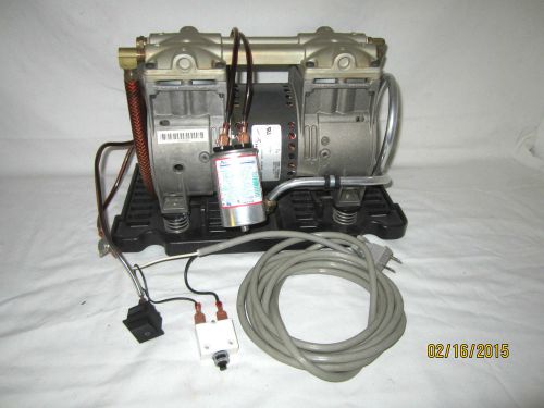 Parts needs work pond aeration vacuum pump comp thomas 2660ce32-190 power switch for sale