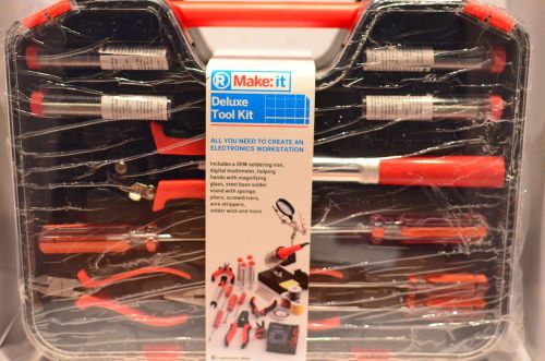 Radio Shack Make: It Deluxe Electronics Workstation Tool Kit Makezine Solder