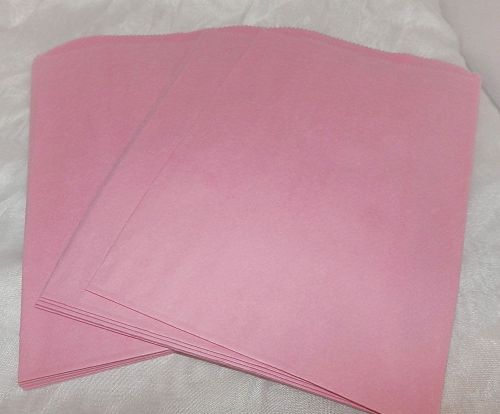 100 6x9 Pink Paper Merchandise Bags, Party Favor Bags, Pastel Pink Colored Bags