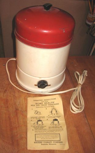 1950&#039;s 1 Gallon Waters Conley HOME HEALTH Milk and Cream Pasteurizer Timer Works