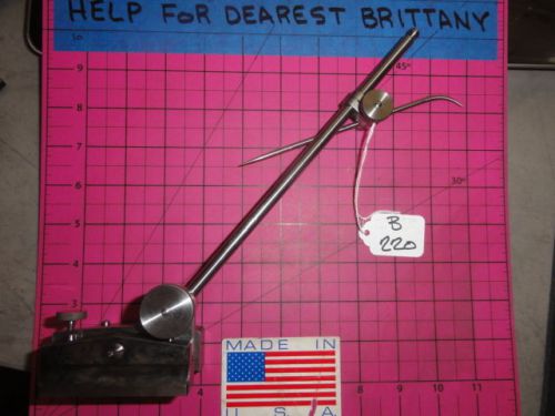 Starrett #57A Surface gage with scrib and 9&#034; mast. Near Perfect.
