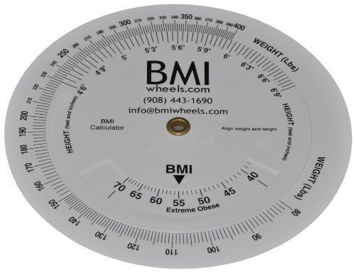 NEW BMI Wheel Calculator 4.25&#034; 80-400lbs 1 Pack (1 Piece)