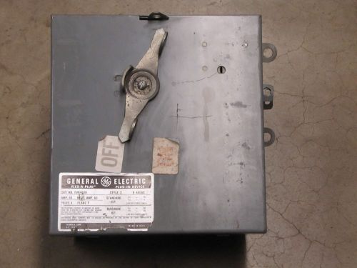 GE FLEX-A-PLUG FVK462R STYLE 2 60A 60 A AMP 480V 4P 3PH FUSIBLE BUSWAY SWITCH