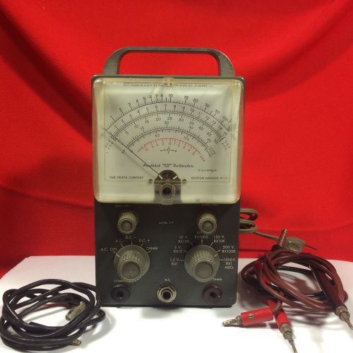 Heathkit V7 Vacuum Tube Volt Meter Vintage Electronics Test Ham Radio Tester