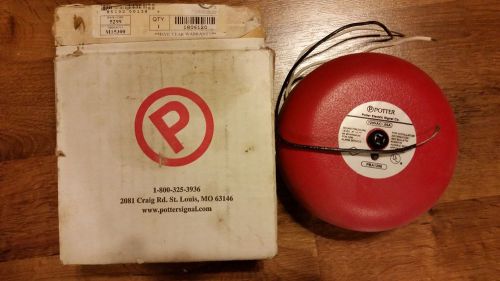 Potter Electric Signal Company PBA 1206 RED 6&#034; Bells Alarm
