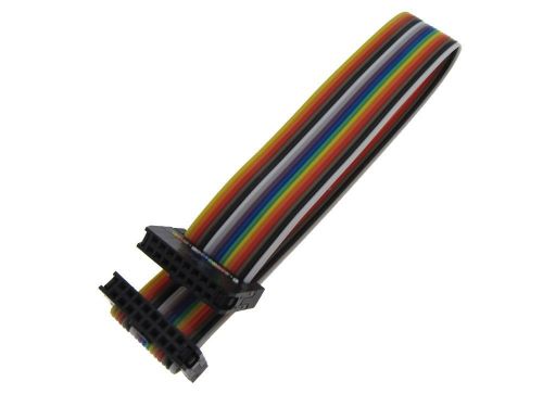HQ 2x8 16-Pin 2.0mm IDC JTAG ISP Cable Multiple Color Ribbon Wire