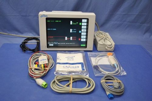 NICE SPACELABS 90369 COLOR MONITOR PATIENT READY W/6 PARAMETERS, PRINT, WARRANTY