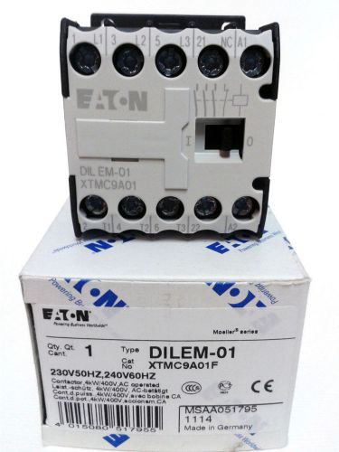 Eaton Moeller DILEM-01 4kW/400V Contactor coil 230V50Hz/240V60Hz  AC3 + 1NC