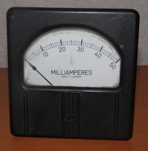 Westinghouse Type RX-35 0-50 Milliamperes DC Analog Panel Meter