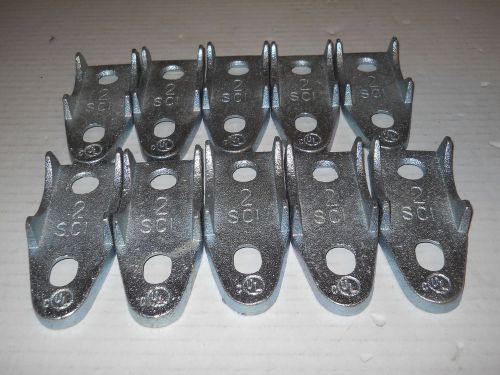 lot of 10 Clamp Back Spacers 2&#034; Malleable Alloy SCI No maker marks New