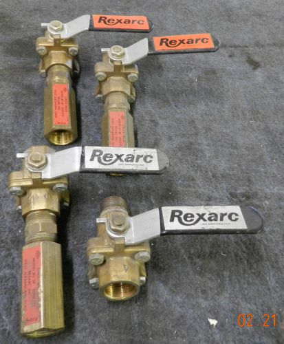 LOT   Rexarc  Ball Valve &amp; In-Line Safety Check Valve 3000 PSI
