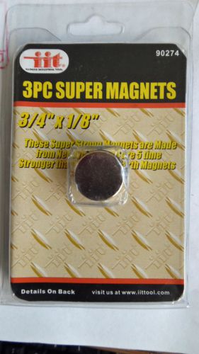 3 pieces SUPER MAGNET 3/4&#034;x1/8&#034; Super Strong Magnets - Free US Shipping from US