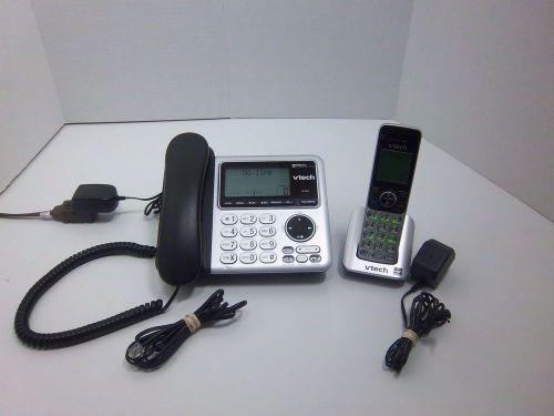 VTech CS6649 DECT 6.0 Expandable Corded/Cordless Phone with Answering System