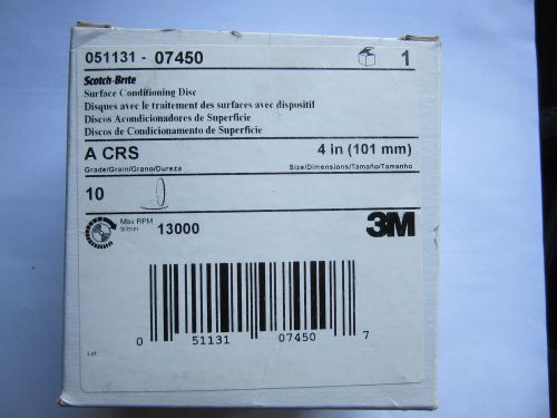 (10) 3m 051131-07450 scotch-brite 4&#034; surface conditioning disc new!!! no reserve for sale