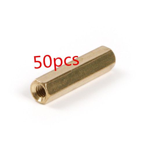 50pcs new m3 4 mm hexagonal net nut female brass standoff/spacer for sale