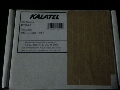 GE KTD-93 Kalatel Device data converter VCR Multiplexer