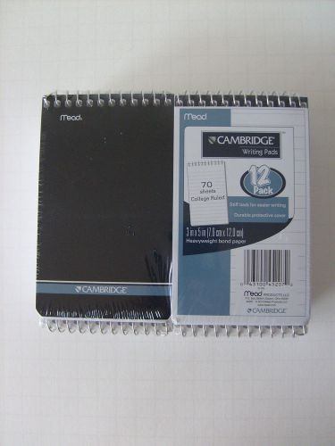 Mead Cambridge Writing Pad 3x5 Small Notebook 12 Pack NEW!