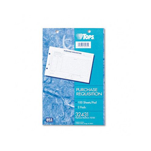 Tops Business Forms Purchasing Requisition Pad, 100/Pad, 2/Pack