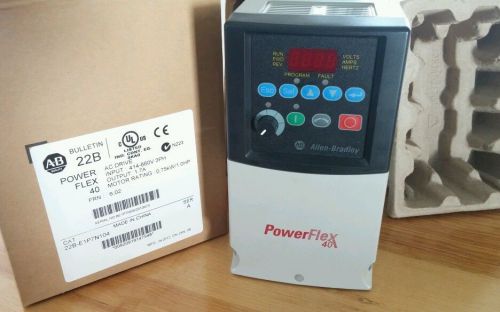 ALLEN-BRADLEY POWERFLEX 40 a.c. drive vfd 3 phase 0.75kw/1hp