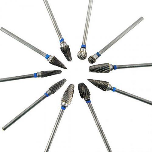 New type tungsten steel dental burs lab burrs tooth drill 10 pcs/ pack science a for sale
