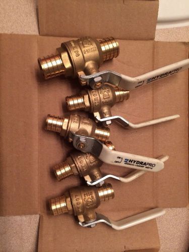 3/4 (4) pieces. 1inche (1) piece pex lead-free brass ball valve for pex tubing. for sale