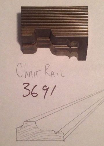 Lot 3691 Chair Rail Moulding Weinig / WKW Corrugated Knives Shaper Moulder
