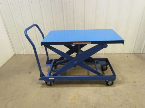 Heavy duty self leveling scissor lift cart 20&#034;x40&#034; table size 32&#034; height for sale