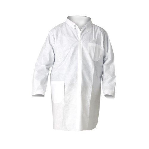 Kimberly-clark 10039 kleenguard a20 breathable particle protection lab coats x-l for sale