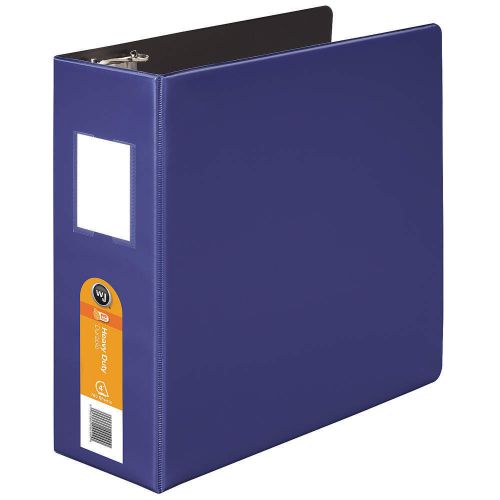 Heavy duty binder, d-ring, 4in, pc blue w384-54-7462pp for sale