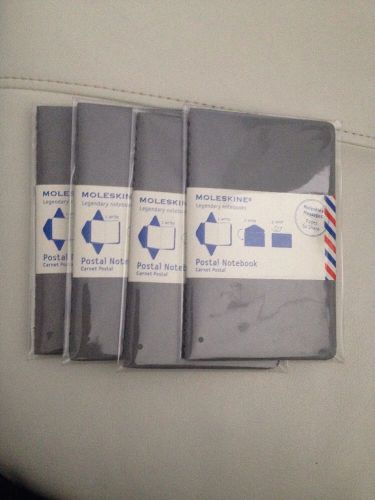 Lot Of Four Moleskine Legendary Postal Notebooks Pocket Gray Paperback Book