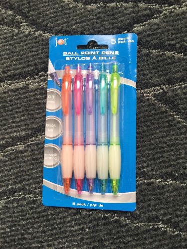 Jot Ballpoint Pens Multicolored 5 Pack