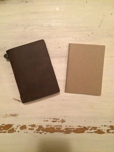 Midori Traveler&#039;s Notebook Journal Passport Size - Brown Leather