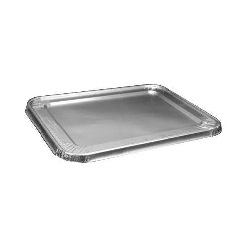 Handi-foil® 1&#034; steam table pan foil lid 100/pack fits half-size pan set of 2 for sale