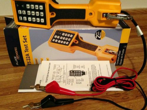 Fluke Networks TS22 Telephone Test Set with 346A Plug NEW in Box