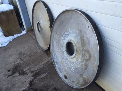 36 1/2&#034; x 2 1/4&#034; bandsaw wheels, solid cast aluminum for sale