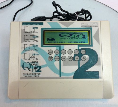 Maico american electromedics tympanometer audiometer quik tymp 2  qt2 for sale