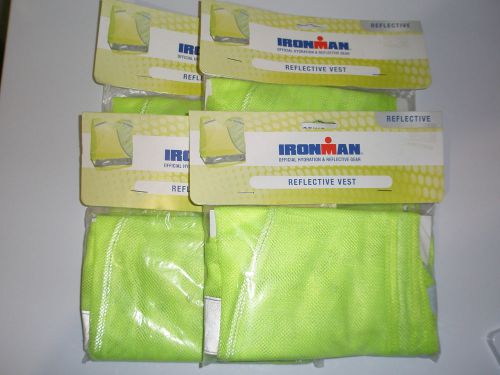 NEW Lot of 4 Ironman High Safety Security Visibility Reflective Vests - US Ship