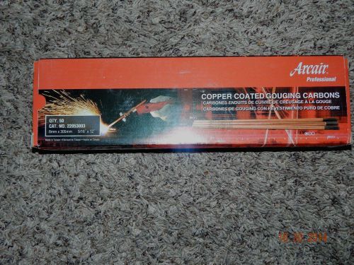 ARCAIR 22063003 PROFESSIONAL COPPER COATED CARBONS 3/8&#034;X12&#034; 50 PIECES
