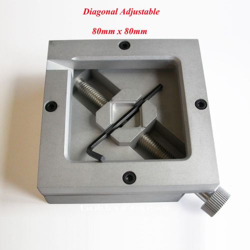 Diagonal adjustable bga reballing station 80mmx80mm ht-80 accurate stencil base for sale