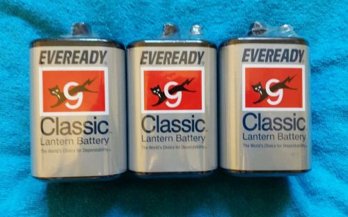 3 EVEREADY 6V Classic Lantern Battery - Free Shipping!