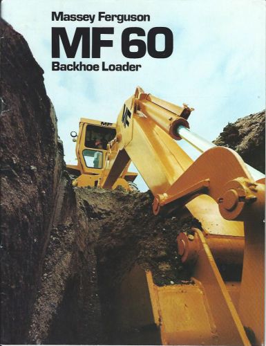 Equipment Brochure - Massey Ferguson - MF 60 - Backhoe Loader - c1979 (E2151)
