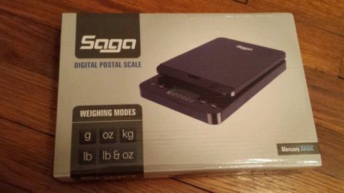 SAGA DIGITAL POSTAL SCALE 86LB X 0.1OZ SHIPPING SCALE WEIGHT POSTAGE W/DC IN USB