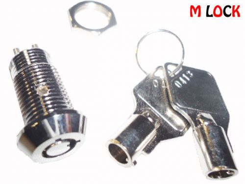 LOT OF 10 Miniature Off-On Tubular key switch 2 post terminals 2100-KA 0413